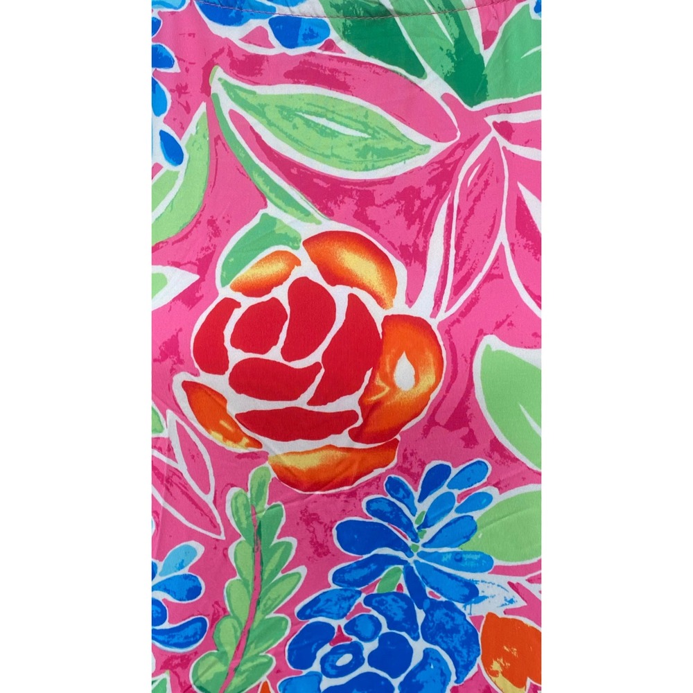 Banana Boat Sundress Size Medium New UPF 50+ Pink Floral Swing Dress BB827 - Picture 7 of 9